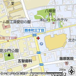 第四北越銀行直江津西支店周辺の地図