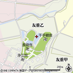 新潟県十日町市友重乙周辺の地図