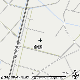 福島県西白河郡泉崎村泉崎金塚周辺の地図