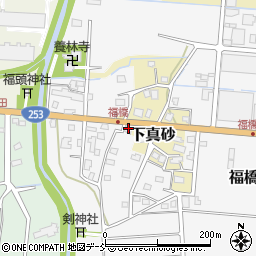 福橋下真砂公民館周辺の地図