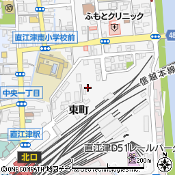 新潟県上越市東町周辺の地図