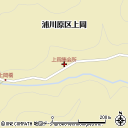 上岡集会所周辺の地図