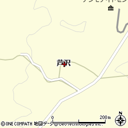 福島県いわき市大久町大久芦沢周辺の地図
