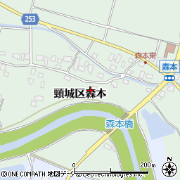 新潟県上越市頸城区森本周辺の地図