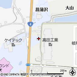福島県西白河郡泉崎村太田川菖蒲沢周辺の地図