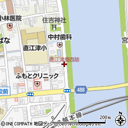 直江津橋西詰周辺の地図