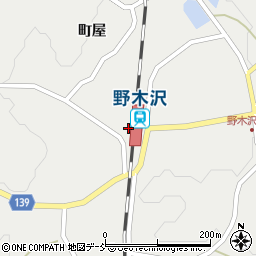 野木沢駅周辺の地図