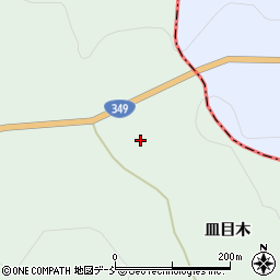 福島県石川郡平田村北方皿目木180周辺の地図