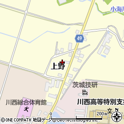 新潟県十日町市上野周辺の地図