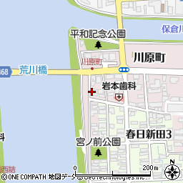 新潟県上越市川原町周辺の地図