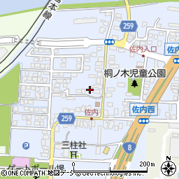 新潟県上越市佐内町周辺の地図