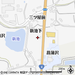 福島県泉崎村（西白河郡）踏瀬（新池下）周辺の地図