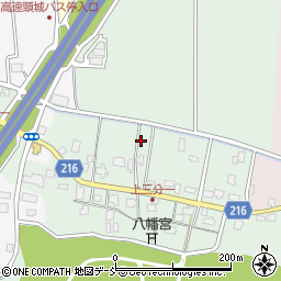 新潟県上越市頸城区上三分一周辺の地図