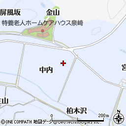 福島県西白河郡泉崎村太田川中内周辺の地図