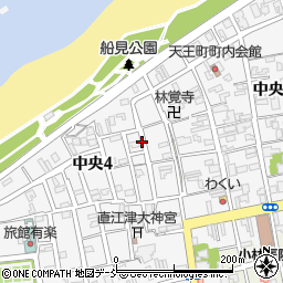 新潟県上越市中央周辺の地図