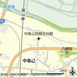 中条公民館北分館周辺の地図