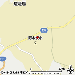 石川町立野木沢小学校周辺の地図