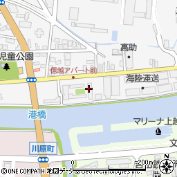 直江津海陸運送株式会社　作業センター周辺の地図