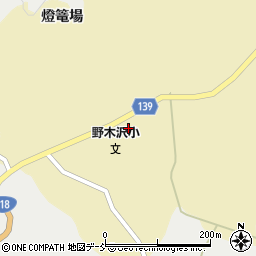 石川町立野木沢小学校周辺の地図