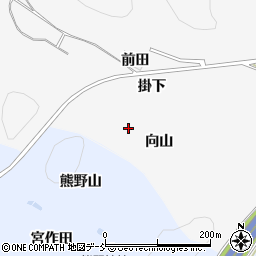 福島県西白河郡泉崎村踏瀬向山周辺の地図