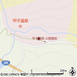 元湯甲子温泉旅館大黒屋周辺の地図