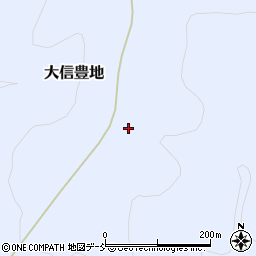 福島県白河市大信豊地（飯出入）周辺の地図