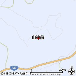 福島県いわき市三和町上三坂山神前周辺の地図