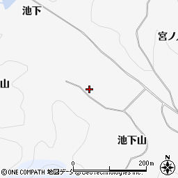 福島県西白河郡泉崎村踏瀬池下山周辺の地図