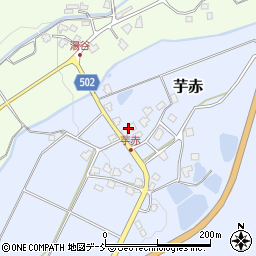 新潟県南魚沼市芋赤596周辺の地図