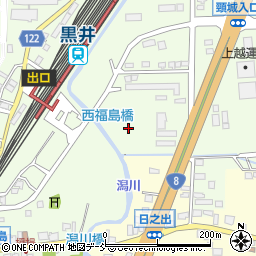 新潟県上越市黒井周辺の地図