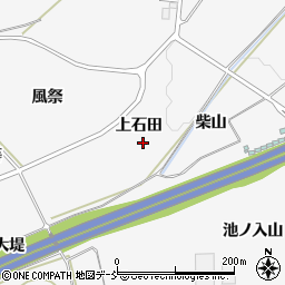 福島県泉崎村（西白河郡）踏瀬（上石田）周辺の地図