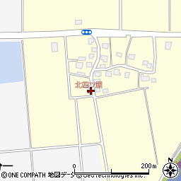 新潟県上越市頸城区北四ツ屋周辺の地図
