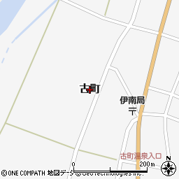 福島県南会津町（南会津郡）古町周辺の地図