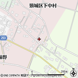 新潟県上越市頸城区下中村318周辺の地図