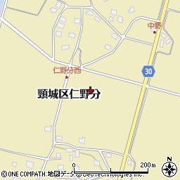新潟県上越市頸城区仁野分周辺の地図