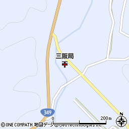 三阪郵便局周辺の地図