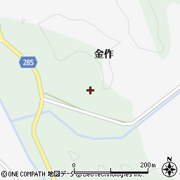 福島県平田村（石川郡）北方（金作）周辺の地図