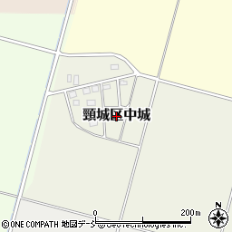 新潟県上越市頸城区中城周辺の地図