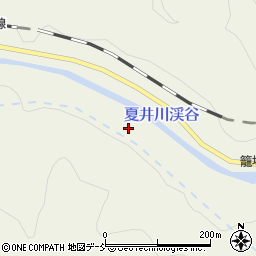 夏井川渓谷周辺の地図