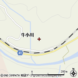 福島県いわき市小川町上小川牛小川周辺の地図