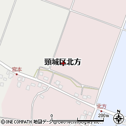 新潟県上越市頸城区北方周辺の地図