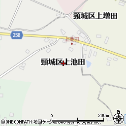 新潟県上越市頸城区上池田周辺の地図