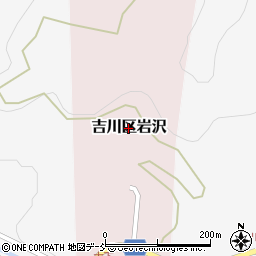 新潟県上越市吉川区岩沢周辺の地図