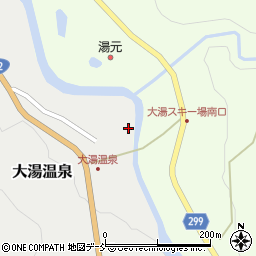 新潟県魚沼市大湯温泉299周辺の地図