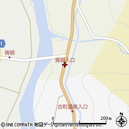 青柳入口周辺の地図