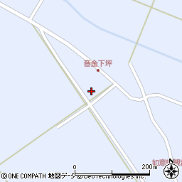 福島県南会津郡下郷町音金安張道付周辺の地図