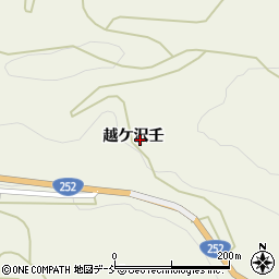新潟県十日町市越ケ沢周辺の地図