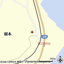 石川県鳳珠郡穴水町根木ハ周辺の地図