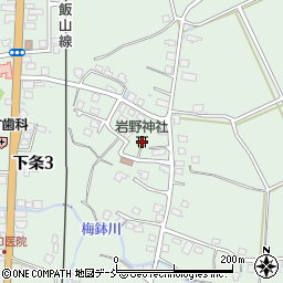 岩野神社周辺の地図