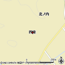 福島県いわき市三和町中三坂四座周辺の地図
